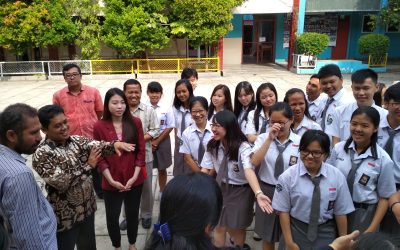 Rektor Kunjungi SMA Santa Maria dan SMA Kalam Kudus Pekanbaru