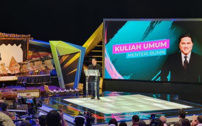 HUT ke-50 Media Indonesia, Untar Hadiri Kuliah Umum Menteri BUMN