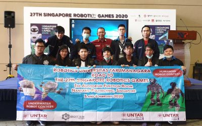 Tim Untar 6 Besar di Kompetisi Robot Internasional