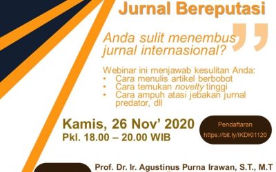 Ingin Naik Jabatan, Dosen Perlu Paham Proses Pembuatan Jurnal Bereputasi