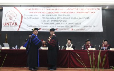 Pemanfaatan Batu Basalt Scoria antar Rajiman Raih Doktor Teknik Sipil Untar