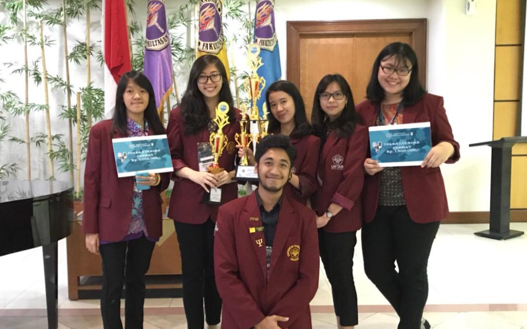 Three UNTAR Student Championships at the National Psychology Olympiad