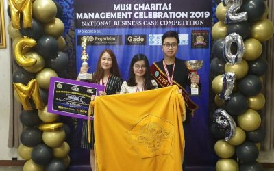 Tim FEB Untar Meraih Juara 1 di Musi Charitas Management Competition 2019