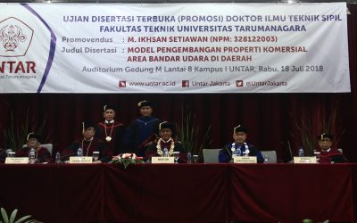 Model Pengembangan Bandara di Daerah Bawa M. Ikhsan Raih Doktor Teknik Sipil Untar