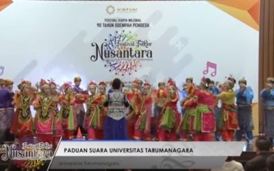 Medali Emas Paduan Suara Untar pada Festival Folklore Nusantara