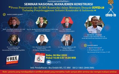 Seminar Nasional Teknik Sipil Beri Rekomendasi Nyata di Masa Pandemi