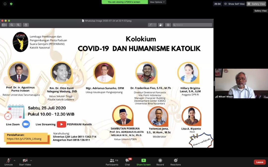 Implementasi Humanisme Katolik dalam Menghadapi Pandemi