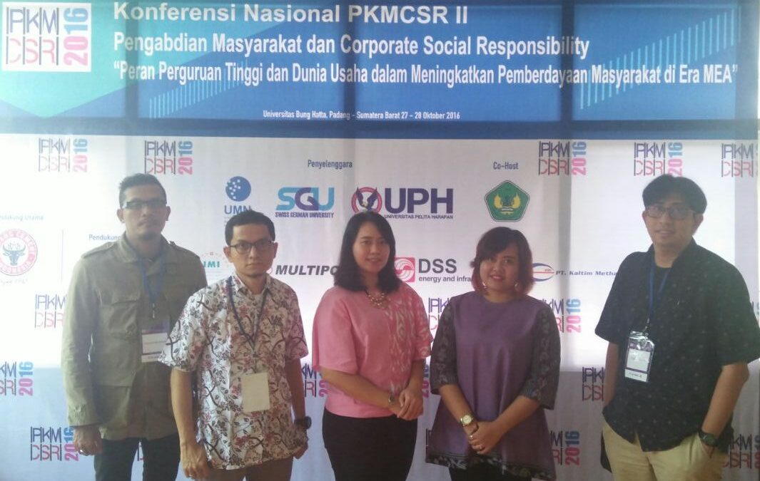 PKM activity Fikom Untar PKMCSR Presented at National Conference 2016