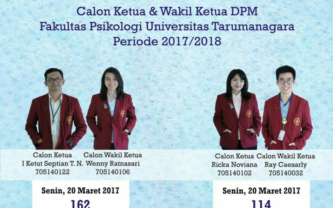 Pemilihan Umum Ketua dan Wakil Ketua DPM Fakultas Psikologi 2017/2018