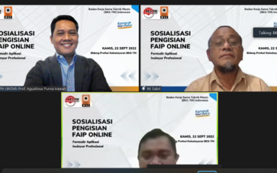 Sosialisasi Pengisian Formulir Aplikasi Insinyur Profesional (FAIP) Online