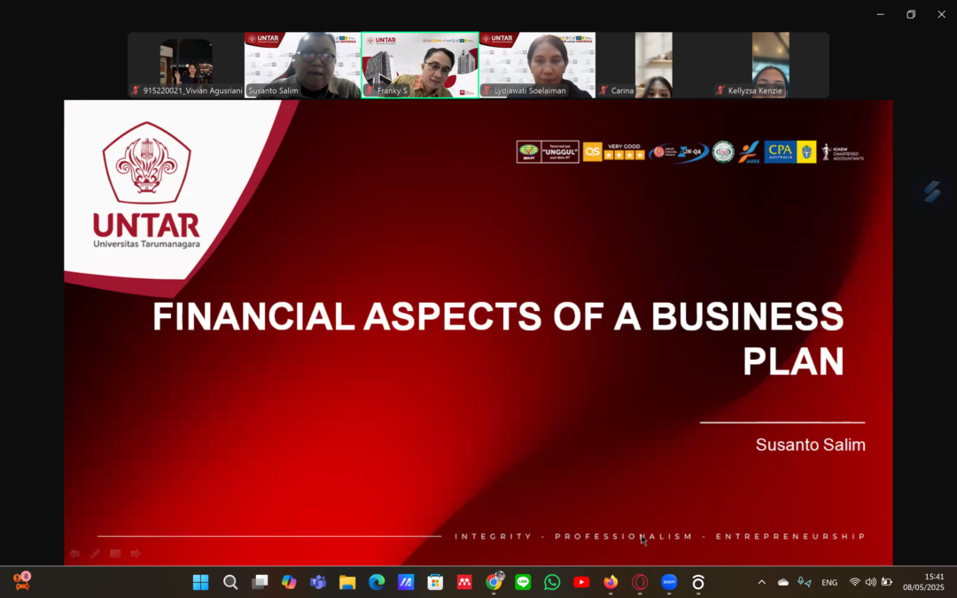 To Prepare Young Entrepreneurs, FEB Untar Holds Public Lecture on Financial Analysis for Start-Ups
