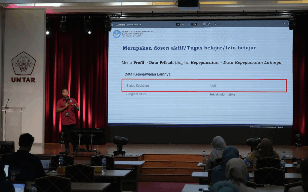 Perkuat Tata Kelola Dosen, Untar dan LLDikti III Gelar Pendampingan SISTER