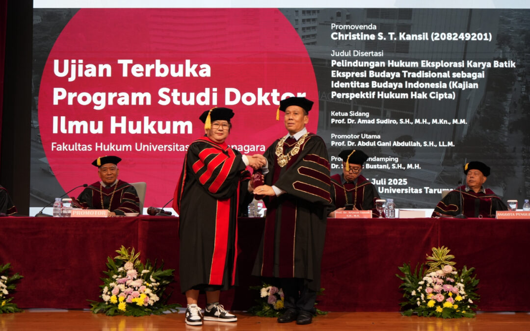 Christine Kansil Raih Doktor Ilmu Hukum Untar, Bahas Perlindungan Batik sebagai Warisan Budaya